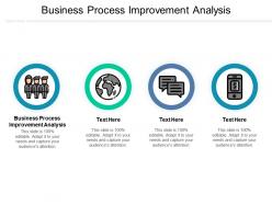 Business process improvement analysis ppt powerpoint presentation icon influencers cpb