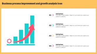 Business Process Improvement And Growth Analysis Icon