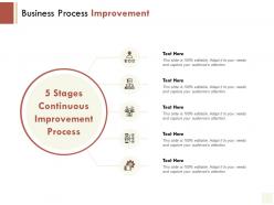 Business process improvement gear ppt powerpoint presentation file graphics example