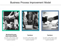 Business process improvement model ppt powerpoint presentation icon aids cpb
