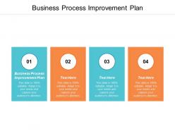 Business process improvement plan ppt powerpoint presentation ideas outfit cpb