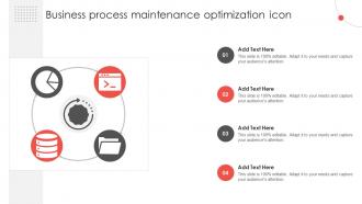 Business Process Maintenance Optimization Icon