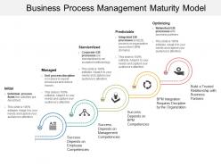 Business process management maturity model
