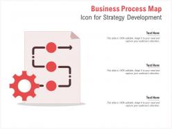Business process map icon for strategy development