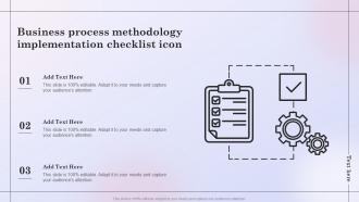 Business Process Methodology Implementation Checklist Icon