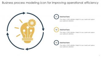 Business Process Modeling Icon For Improving Operational Efficiency