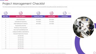 Business process modeling techniques project management checklist