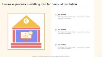 Business Process Modelling Icon For Financial Institution