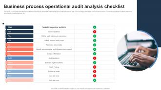 Business Process Operational Audit Analysis Checklist