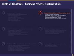 Business process optimization customer onboarding process powerpoint presentation slides
