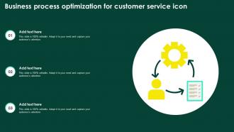 Business Process Optimization For Customer Service Icon