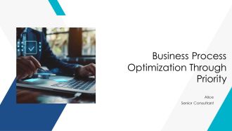 Business Process Optimization Through Priority PPT Mockup AT