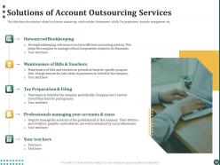 Business process outsourcing for handling business financial transactions powerpoint presentation slides