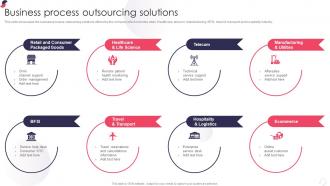 Business Process Outsourcing Solutions Kpo Company Profile Ppt Slides Backgrounds