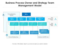 Business process owner and strategy team management model