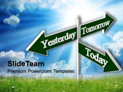 Business process presentation symbols today tomorrow future signs success ppt theme powerpoint