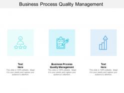 Business process quality management ppt powerpoint presentation slides portrait cpb
