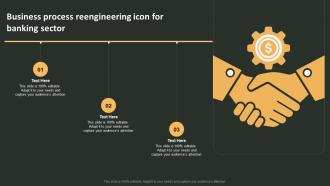 Business Process Reengineering Icon For Banking Sector