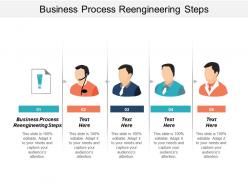 Business process reengineering steps ppt powerpoint presentation icon graphics download cpb