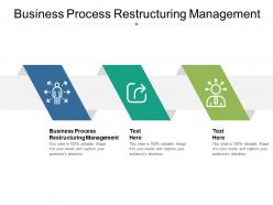 Business process restructuring management ppt powerpoint pictures cpb