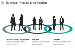Business process simplification ppt powerpoint presentation pictures show cpb