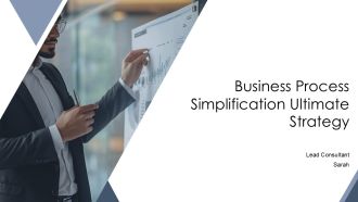 Business Process Simplification Ultimate Strategy PPT Sample AT