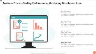 Business Process Testing Performance Monitoring Dashboard Icon