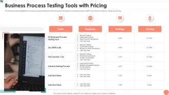 Business Process Testing Tools With Pricing