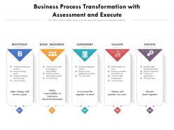 Business process transformation with assessment and execute