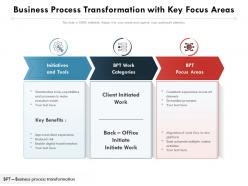 Business process transformation with key focus areas