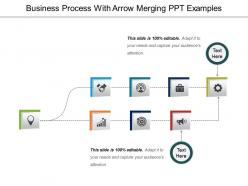 Business process with arrow merging ppt examples