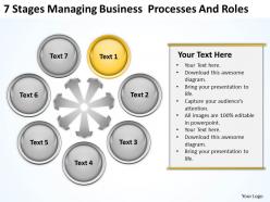 Business process workflow diagram and roles powerpoint templates ppt backgrounds for slides