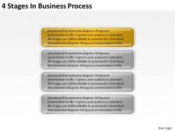 Business process workflow diagram examples 4 stages powerpoint templates