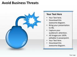 Business process workflow diagram examples avoid threats powerpoint slides 0515