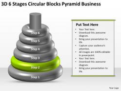 Business process workflow diagram examples circular blocks pyramid powerpoint slides