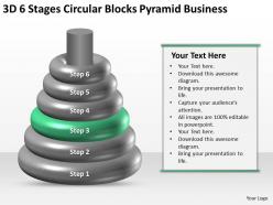 Business process workflow diagram examples circular blocks pyramid powerpoint slides