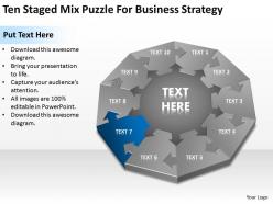 Business process workflow diagram examples mix puzzle for strategy powerpoint templates 0515