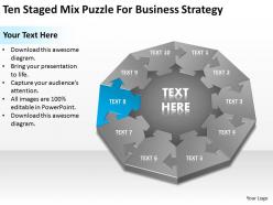 Business process workflow diagram examples mix puzzle for strategy powerpoint templates 0515
