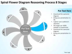 Business process workflow diagram flower reasoning 8 stages powerpoint templates