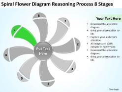 Business process workflow diagram flower reasoning 8 stages powerpoint templates