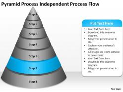 Business process workflow diagram pyramid independent powerpoint slides