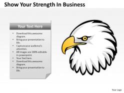 Business process workflow diagram show your strength powerpoint templates 0515