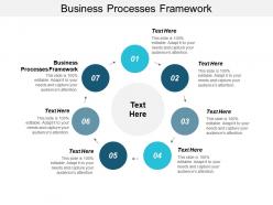 Business processes frameworks ppt powerpoint presentation icon maker cpb