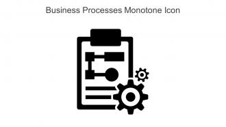 Business Processes Monotone Icon In Powerpoint Pptx Png And Editable Eps Format