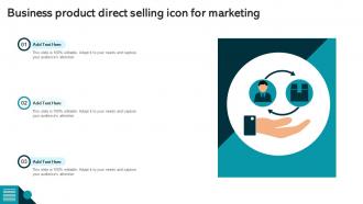Business Product Direct Selling Icon For Marketing
