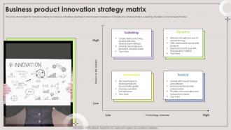 Business Product Innovation Strategy Matrix