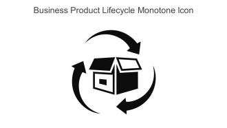 Business Product Lifecycle Monotone Icon In Powerpoint Pptx Png And Editable Eps Format