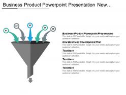 Business product powerpoint presentation new business development plan cpb
