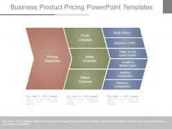 Business product pricing powerpoint templates