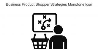 Business Product Shopper Strategies Monotone Icon In Powerpoint Pptx Png And Editable Eps Format